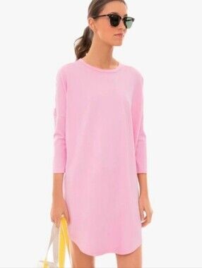 Pomander Place for Tuckernuck Pink Scuba Knit Shirt Dress L/XL